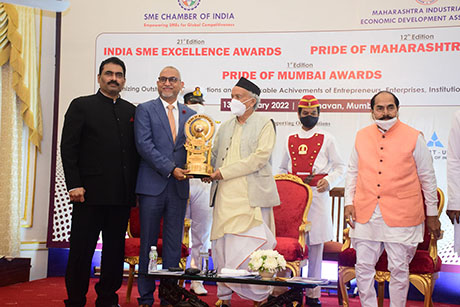 Maharashtra Industry Development Association has presented 12th Edition of “PRIDE OF MAHARASHTRA AWARDS 2021” to Fermenta Biotech Ltd. as a Best Company of the Year Award for Excellence in Exports. The Award received by Mr. Prashant Nagre – Managing Director of Fermenta Biotech Ltd. and presented by Hon’ble Governor of Maharashtra, Shri Bhagat Singh Koshyari on 13th February 2022 at the Raj Bhavan, Mumbai.